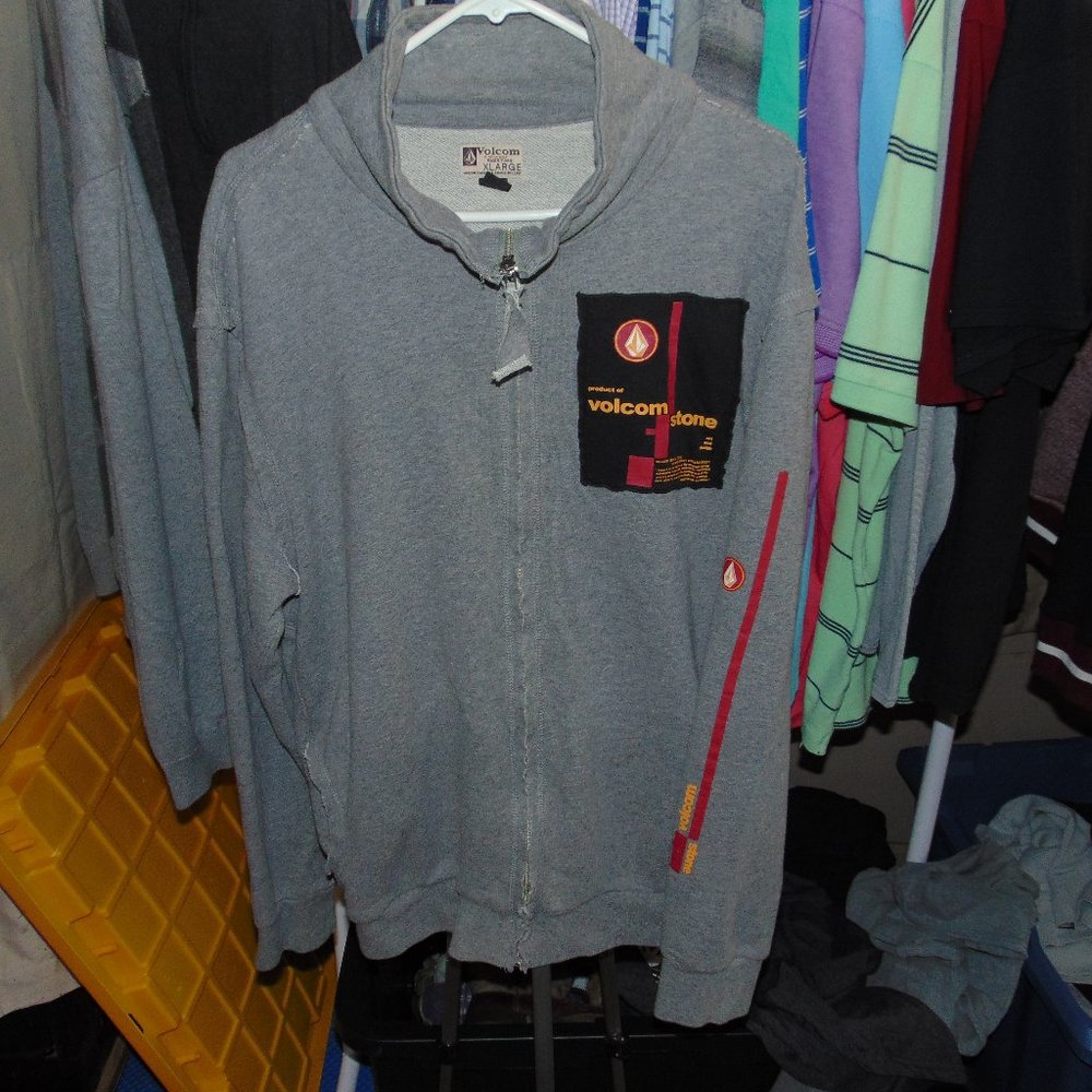 Volcom Knitwear XL full zip sweater  ((B1))